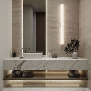 مغسلة رخام طبيعى ابيض تركى